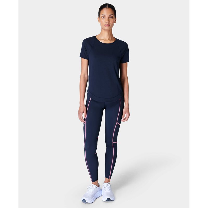 Sweaty Betty Breathe East T-Shirt Navy Blue image number 3